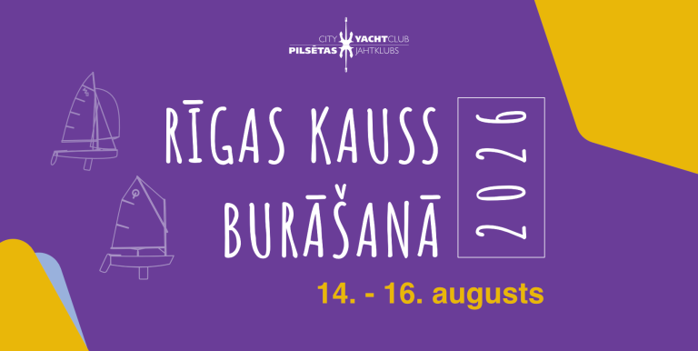 Rīgas kauss burāšanā Optimist 420 470 klases jahtām 2026